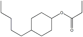 Propionic acid 4-pentylcyclohexyl ester Structure