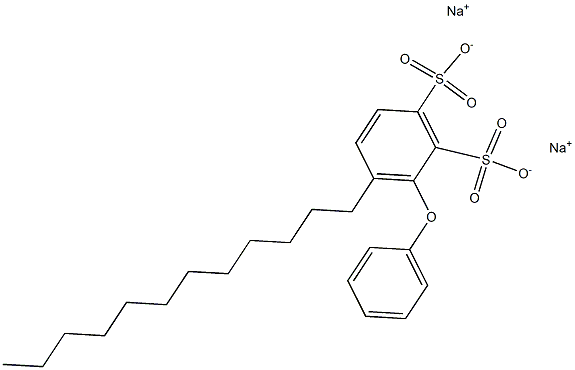 6-Dodecyl[oxybisbenzene]-2,3-disulfonic acid disodium salt Structure