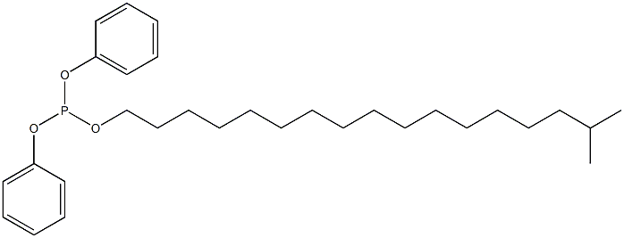 Phosphorous acid diphenyl 16-methylheptadecyl ester 구조식 이미지
