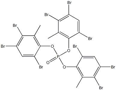 Phosphoric acid tris(2,4,5-tribromo-6-methylphenyl) ester 구조식 이미지