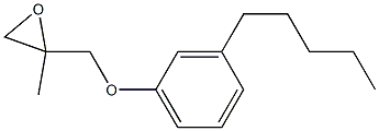 3-Pentylphenyl 2-methylglycidyl ether 구조식 이미지