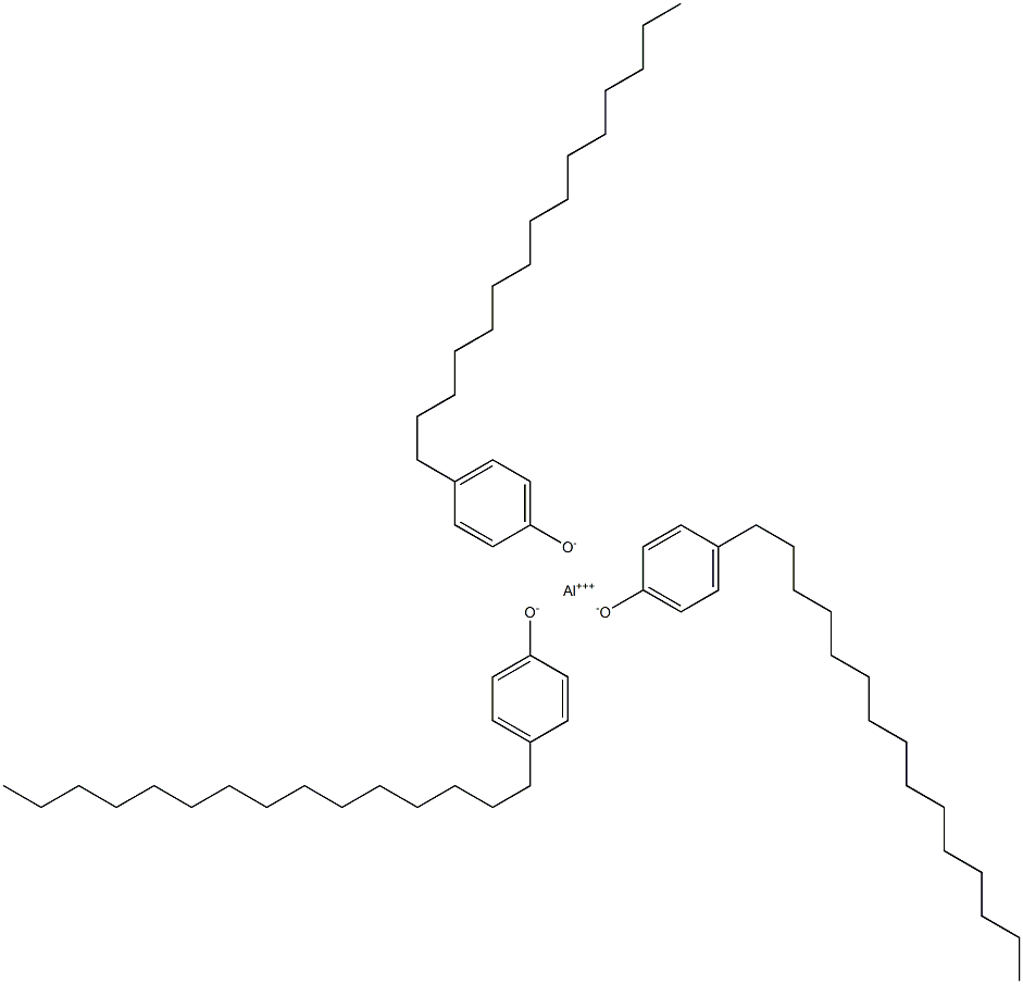 Aluminum tri(4-pentadecylphenolate) 구조식 이미지