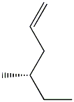 [S,(-)]-4-Methyl-1-hexene Structure