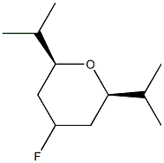 (2R,6S)-4-Fluoro-2,6-diisopropyltetrahydro-2H-pyran Structure