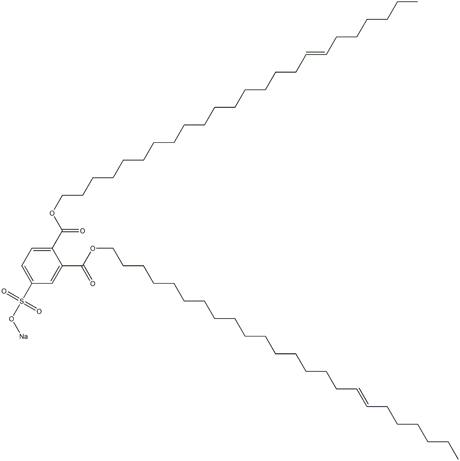 4-(Sodiosulfo)phthalic acid di(17-tetracosenyl) ester 구조식 이미지