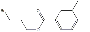 3,4-Dimethylbenzenecarboxylic acid 3-bromopropyl ester 구조식 이미지