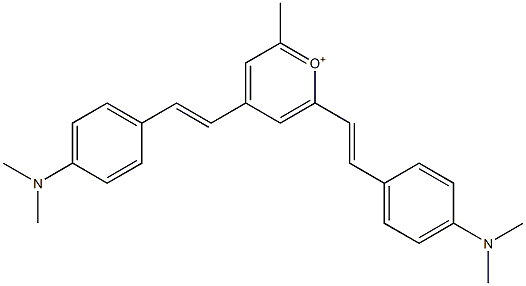 2,4-Bis[4-(dimethylamino)styryl]-6-methylpyrylium Structure