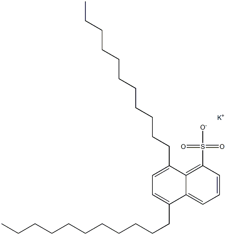 5,8-Diundecyl-1-naphthalenesulfonic acid potassium salt Structure