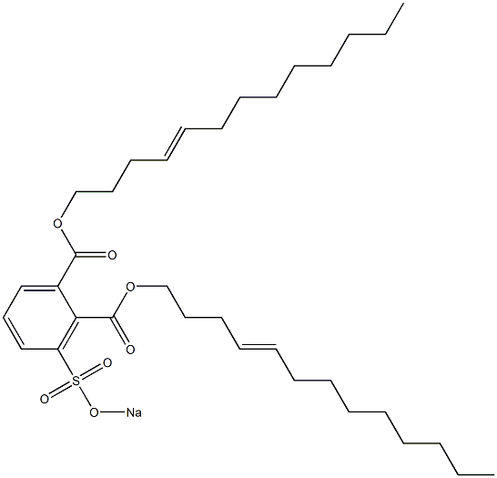 3-(Sodiosulfo)phthalic acid di(4-tridecenyl) ester 구조식 이미지