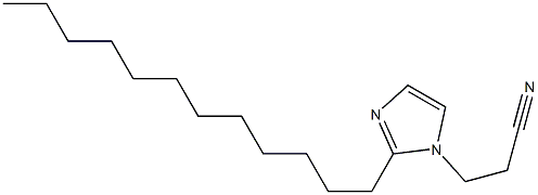 1-(2-Cyanoethyl)-2-dodecyl-1H-imidazole Structure