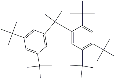 2-(2,4,5-Tri-tert-butylphenyl)-2-(3,5-di-tert-butylphenyl)propane Structure