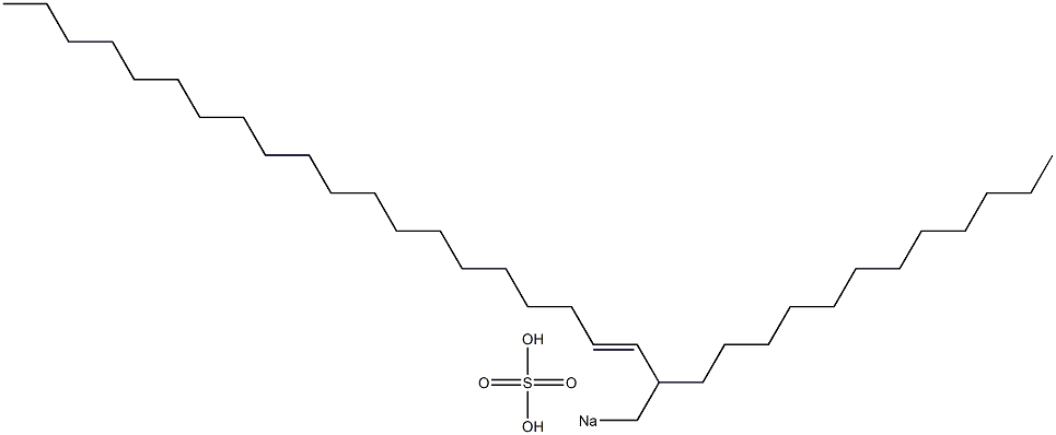 Sulfuric acid 2-dodecyl-3-docosenyl=sodium ester salt Structure