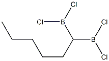 Hexane-1,1-diylbis(dichloroborane) Structure