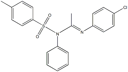 N1-Tosyl-N1-phenyl-N2-(p-chlorophenyl)acetamidine 구조식 이미지