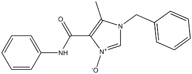 1-Benzyl-5-methyl-N-phenyl-1H-imidazole-4-carboxamide 3-oxide 구조식 이미지