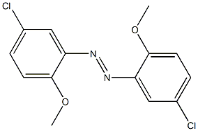 5,5'-Dichloro-2,2'-dimethoxyazobenzene Structure