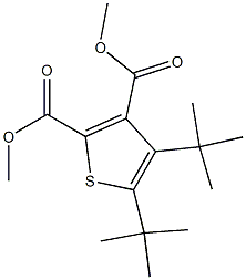 4,5-Di-tert-butylthiophene-2,3-dicarboxylic acid dimethyl ester Structure