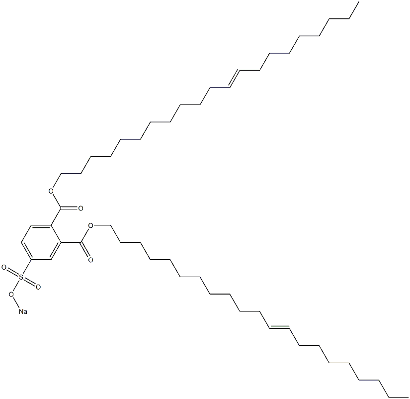 4-(Sodiosulfo)phthalic acid di(12-henicosenyl) ester Structure