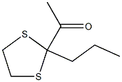 1-(2-Propyl-1,3-dithiolan-2-yl)ethanone Structure