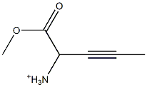 1-Methoxycarbonyl-2-butyn-1-aminium 구조식 이미지