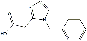 1-(Benzyl)-1H-imidazole-2-acetic acid 구조식 이미지