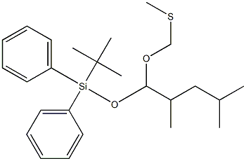 (2R,4R)-2,4-Dimethyl-1-methylthiomethoxy-5-(tert-butyldiphenylsiloxy)pentane Structure
