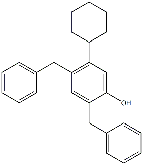 2,4-Dibenzyl-5-cyclohexylphenol 구조식 이미지