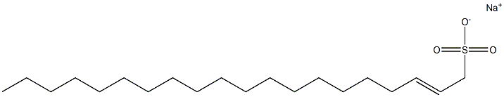 2-Icosene-1-sulfonic acid sodium salt Structure