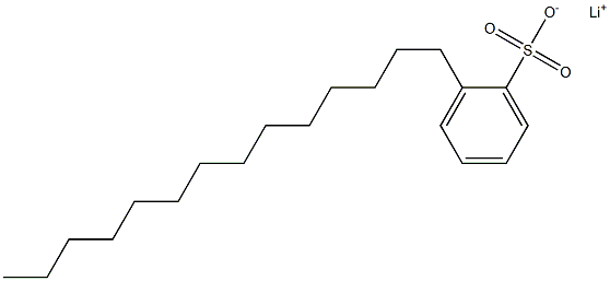 2-Tetradecylbenzenesulfonic acid lithium salt Structure