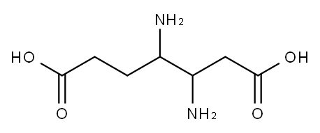 3,4-Diaminopimelic acid Structure
