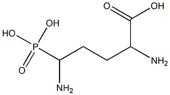 2,5-Diamino-5-phosphonopentanoic acid Structure