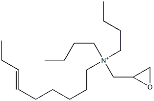 N,N-Dibutyl-N-(6-nonenyl)-2-oxiranemethanaminium 구조식 이미지