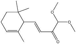 (E)-1,1-Dimethoxy-4-(2,6,6-trimethyl-2-cyclohexenyl)-3-buten-2-one Structure