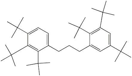 1-(2,3,4-Tri-tert-butylphenyl)-3-(2,3,5-tri-tert-butylphenyl)propane 구조식 이미지