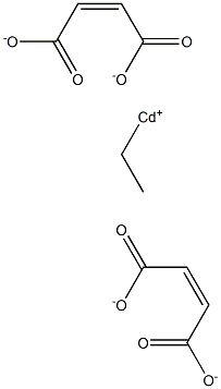 Bis(maleic acid 1-ethyl)cadmium salt Structure