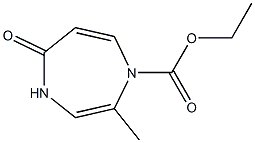 4,5-Dihydro-5-oxo-2-methyl-1H-1,4-diazepine-1-carboxylic acid ethyl ester Structure