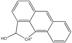 2-Hydroxyaceanthren-1-ylium Structure