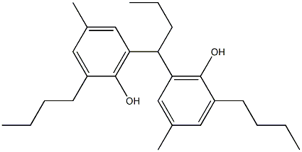 6,6'-Butylidenebis(2-butyl-4-methylphenol) Structure