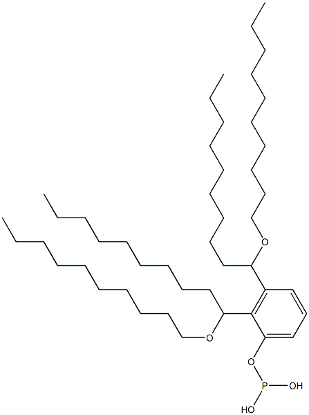 Phosphorous acid bis[1-(decyloxy)decyl]phenyl ester 구조식 이미지