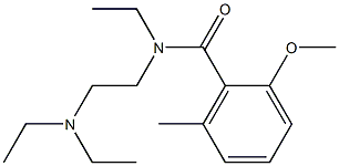 N-Ethyl-N-[2-(diethylamino)ethyl]-6-methyl-2-methoxybenzamide Structure