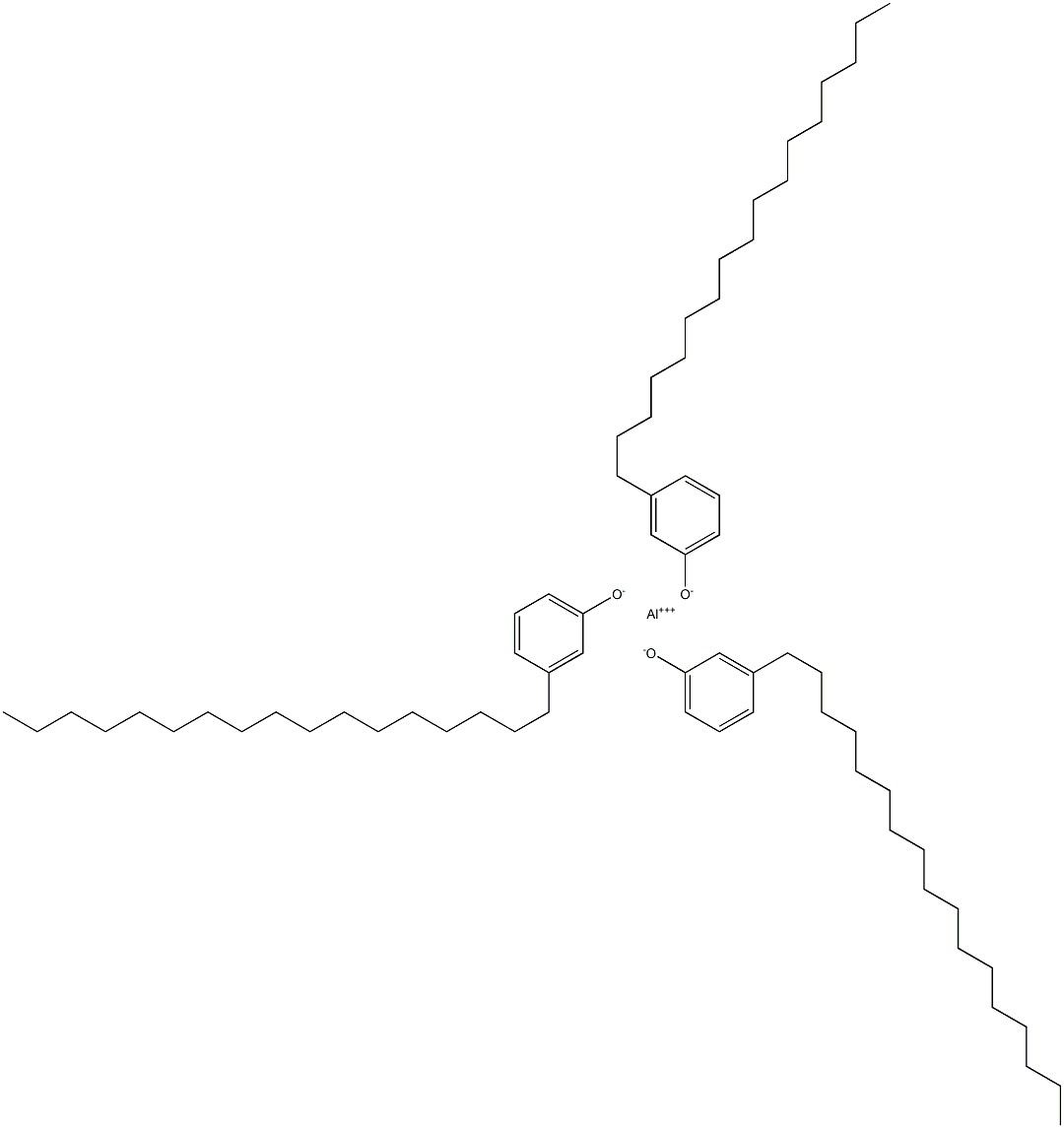 Aluminum tri(3-heptadecylphenolate) Structure