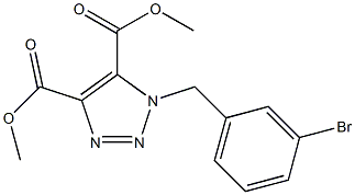 1-(3-Bromobenzyl)-1H-1,2,3-triazole-4,5-dicarboxylic acid dimethyl ester 구조식 이미지