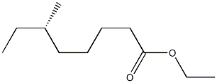 [S,(+)]-6-Methyloctanoic acid ethyl ester 구조식 이미지