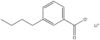 3-Butylbenzoic acid lithium salt Structure