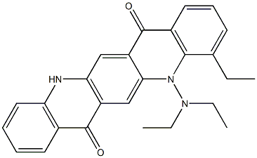 5-(Diethylamino)-4-ethyl-5,12-dihydroquino[2,3-b]acridine-7,14-dione 구조식 이미지