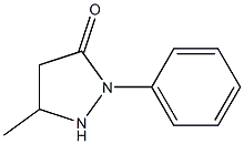 3-Methyl-1-phenylpyrazolidin-5-one Structure