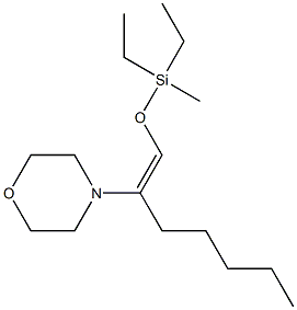 1-Morpholino-1-[[diethyl(methyl)silyl]oxymethylene]hexane Structure