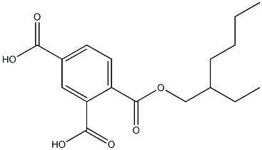 1,2,4-Benzenetricarboxylic acid dihydrogen 1-(2-ethylhexyl) ester Structure