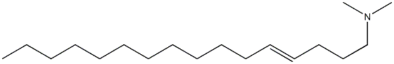 N,N-Dimethyl-4-hexadecen-1-amine Structure