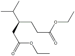 [S,(+)]-3-Isopropyladipic acid diethyl ester 구조식 이미지